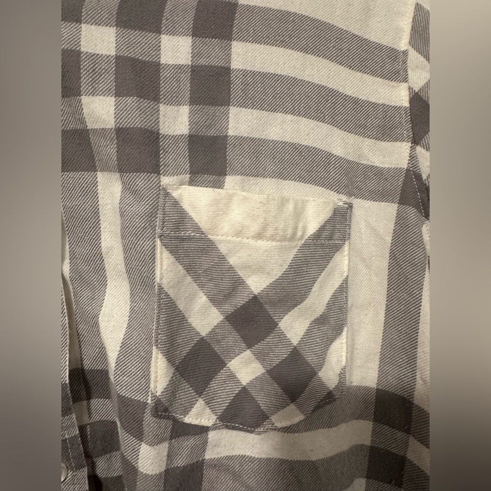 Alpine Design XXXL Gray Beige Plaid Shirt - Picture 2 of 10